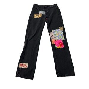 Vintage Wrangler Unisex Patchwork  jeans - Size 35x36